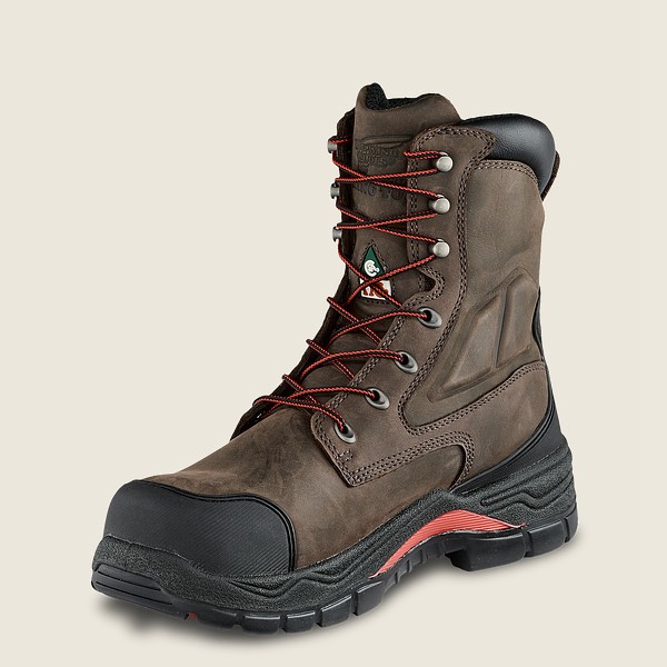 Botas de Seguridad Red Wing Hombre Grises Oscuro - King Toe® Adc - 8-Inch Insulated Waterproof Csa T